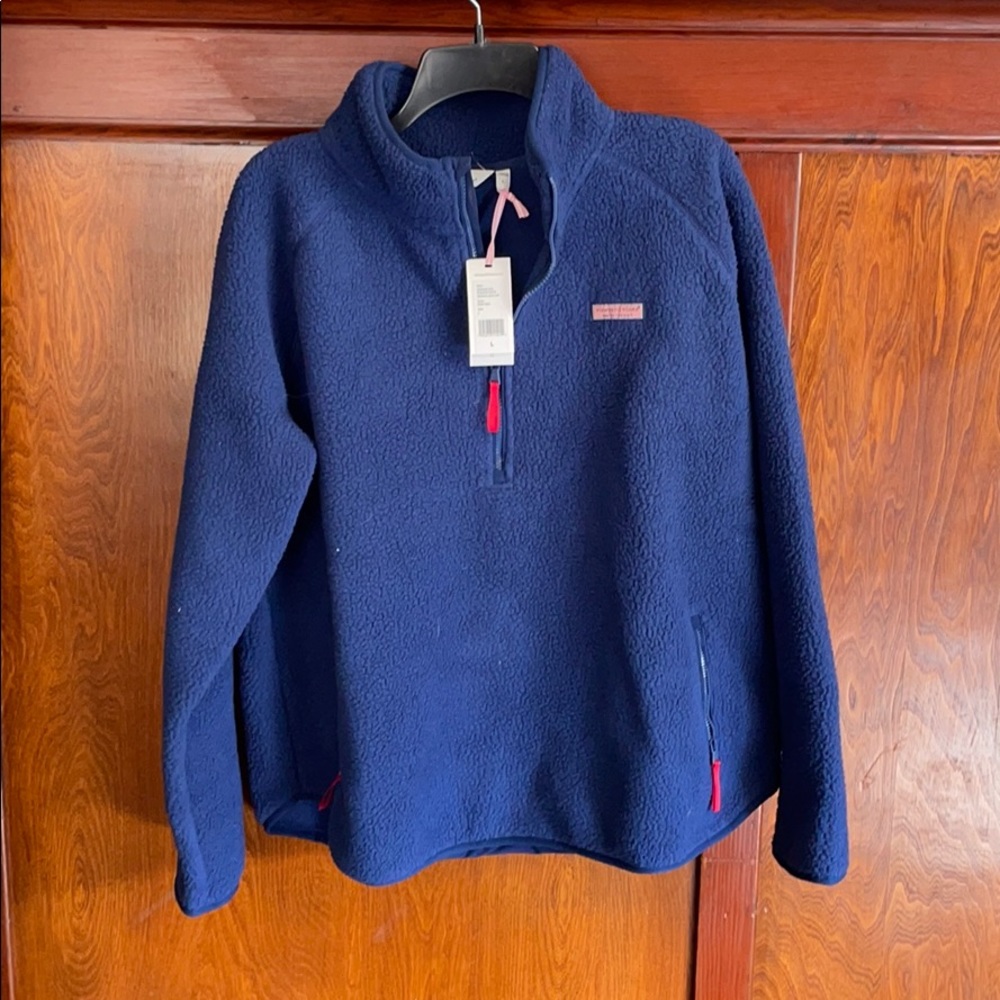 NWT Vineyard Vines Sherpa Half Zip Size M